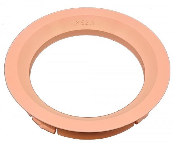 1 Stück Zentrierring - Außendurchmesser: 63,3 mm - Innendurchmesser: 52,1 mm - Farbe: Pink